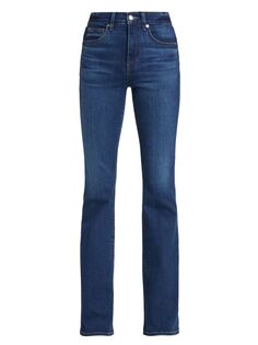 Расклешенные джинсы-скинни Beverly с высокой посадкой Veronica Beard, синий
