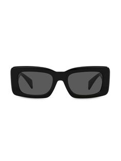 Прямоугольные солнцезащитные очки 54 мм Versace, черный