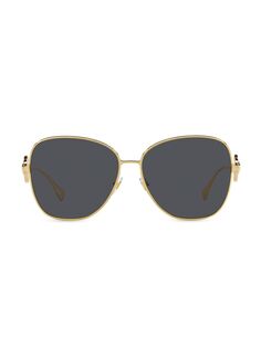 Солнцезащитные очки-бабочки 60 мм Versace, золотой