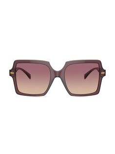 Квадратные солнцезащитные очки 55 мм Versace, фиолетовый