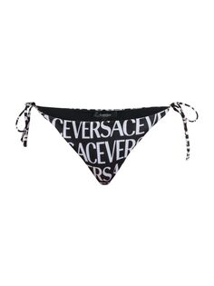 Плавки бикини с логотипом Versace, черный