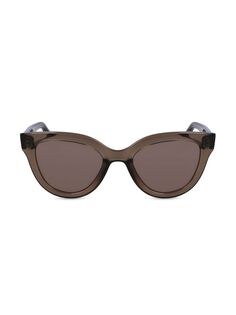 Джинсовые солнцезащитные очки «кошачий глаз» 52 мм Victoria Beckham