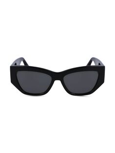 Скульптурные солнцезащитные очки «кошачий глаз» 55 мм Victoria Beckham, черный