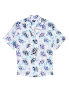 Льняная рубашка Flash Flow Vilebrequin, фиолетовый