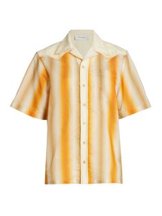 Рубашка с коротким рукавом Sunrise Wales Bonner, оранжевый