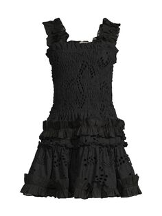 Мини-платье Alfresco с оборками Waimari, черный