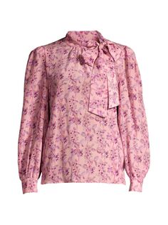 Шелковая блуза с цветочным принтом Ottanta Weekend Max Mara