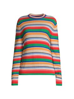 Полосатый вязаный свитер Derris Weekend Max Mara, разноцветный