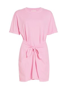 Платье-футболка Emme с завязками на талии Xirena, розовый