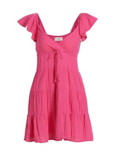 Присборенное мини-платье Sonnet Xirena, розовый