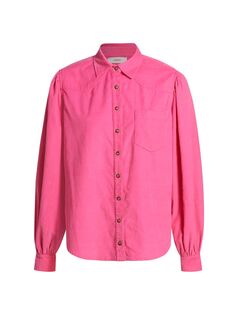 Рубашка Wylan из хлопкового вельвета в западном стиле Xirena, розовый