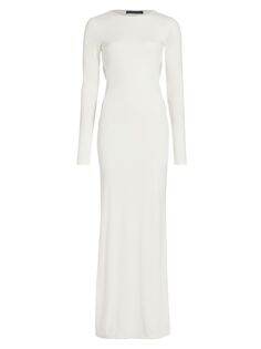 Платье из джерси с вырезами Infinity Zeynep Arçay, белый