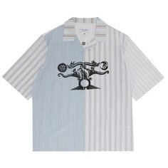 Рубашка Marine Serre Household Linens Bowling Shirt &apos;White&apos;, белый