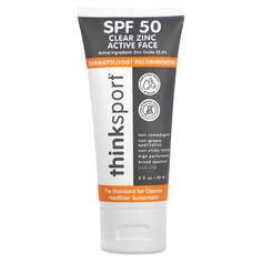 Солнцезащитное средство Thinksport активный цинк для лица SPF 50, 59 мл Think!