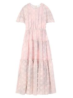 Ярусное платье макси Wildflower Contour St. John, розовый