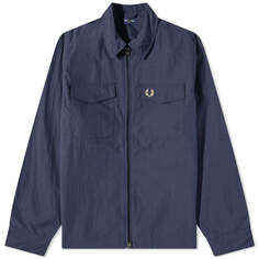 Куртка-рубашка Fred Perry Zip, темно-синий