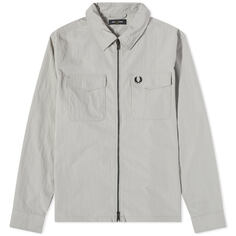 Куртка-рубашка Fred Perry Zip, светло-серый