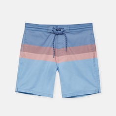 Шорты для плавания Pull&amp;Bear Colour Block Swimming, голубой