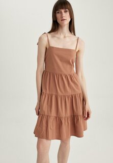 Летнее платье DeFacto, коричневый