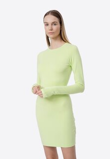 Платье из джерси канареечно-зеленого цвета 4F