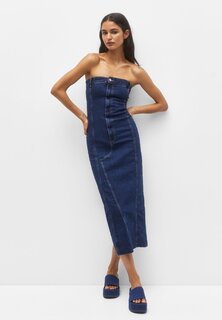 Джинсовое платье PULL&amp;BEAR, темно-синий