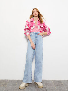 Женские джинсовые брюки прямого кроя с карманами и деталями Xside