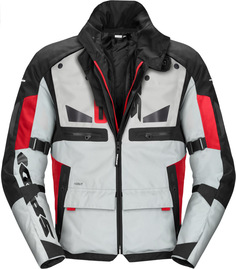 Spidi Crossmaster Мотоцикл Текстильная куртка, красный/белый