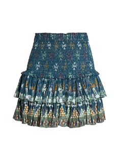 Присборенная мини-юбка с принтом Naomi Isabel Marant Étoile