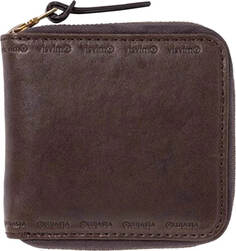 Кошелек Visvim Leather Bi Fold, темно-коричневый