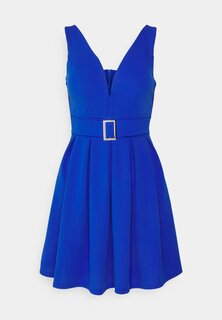 Элегантное платье цвета электрик WAL G, синий