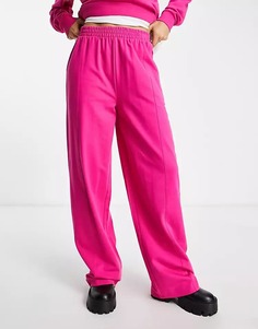 Джоггеры ASOS DESIGN Straight Leg Jogger, розовый