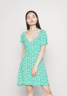 Платье-рубашка Even&amp;Odd, зеленый/белый Even&Odd