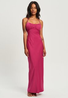 Вечернее платье ярко-розового цвета BWLDR, ярко-розовый