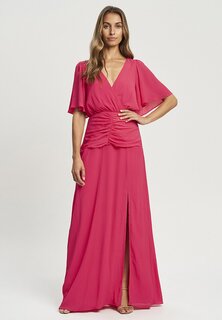 Длинное платье ярко-розового цвета TUSSAH, ярко-розовый