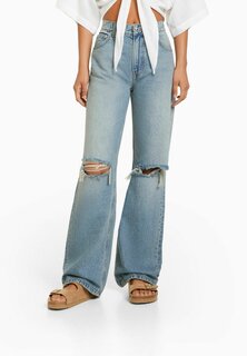 Джинсы Baggy Bershka, синий