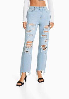 Джинсы Baggy Bershka, синий