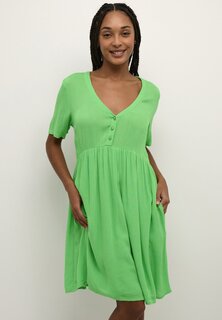 Летнее платье ядовито-зеленого цвета Kaffe