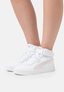 Высокие кроссовки Puma Carina 2.0 Mid, розовый/золотой