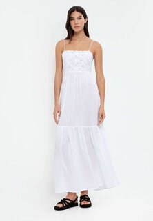 Длинное платье OYSHO, белый