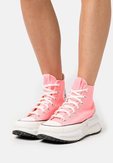 Высокие кроссовки Converse Run Star Legacy Platform Seasonal Color, ярко-красный / цапля