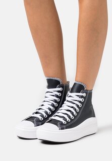 Высокие кроссовки Converse, черно-белый