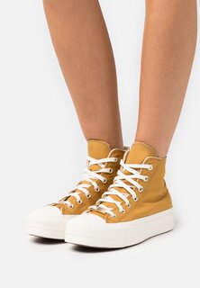 Высокие кроссовки Converse Chuck Taylor All Star Lift, жженый мед / светло-золотой