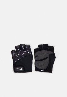 Перчатки до половины пальцев Nike, черно-белый