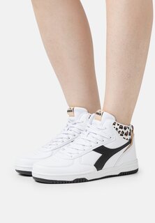 Высокие кроссовки Diadora Raptor Mid, белый/черный