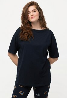 Базовая футболка Ulla Popken, темно-синий