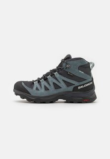 Ботинки для походов Salomon X Ward Mid GTX, черный/серо-синий