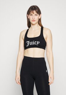 Спортивный бюстгальтер с легкой поддержкой Juicy Couture, черный