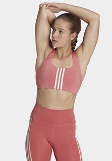 Спортивный бюстгальтер со средней поддержкой Adidas, светло-розовый