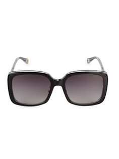 Квадратные солнцезащитные очки Esther 57 мм Chloé, черный Chloe