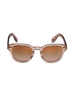 Солнцезащитные очки-подушки Cary Grant 50 мм Oliver Peoples, розовый
